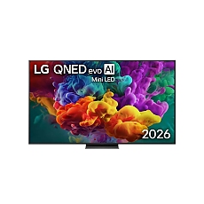LG 65QNED86B3B, 55" 4K QNED MiniLED Smart TV, 3840x2160, 120Hz Native (VRR 144Hz), DVB-T2/C/S2, alpha 7 AI Processor, HDR10 / HLG, Dolby Vision, webOS 26 ThinQ, VRR/ALLM/HGiG, 4K Super Upscaling, WiFi 5, Bluetooth 5.3, AirPlay 2, LAN, CI, HDMI, AI Sound