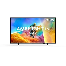 Philips 43PQS8501/12, 43'' 4K UHD QLED (3840x2160), DVB-T/T2/T2-HD/C/S/S2, 60Hz, 3 sided Ambilight, Pixel Precise UHD, HDR10+, HLG, Dolby Atmos, Titan OS , VRR,  3*HDMI, 2*USB, WiFi 5, BT 5.4, AirPlay, 20W RMS, Black