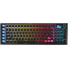 CORSAIR Vanguard Air 99 Wireless Low Profile Optical-Mechanical Gaming Keyboard, Backlit RGB LED, CORSAIR LP OPX, Black, PBT DS