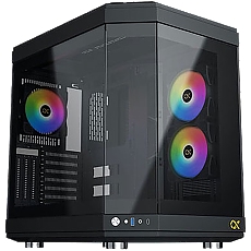 Xigmatek CUBI EN41938 Black , E-ATX/ATX/M-ATX/MINI ITX, USB 3.0 X 1, USB-C X 1,HD AUDIO, 3PCS TG, 6PCS Z20A & Galaxy II Fan Control Kit