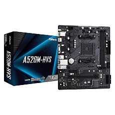Дънна платка ASRock A520M-HVS, Socket AM4, mATX
